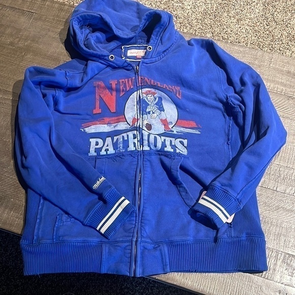 NEW ENGLAND PATRIOTS Casual Jacket Mitchell & Ness  Size: XL - Picture 1 of 8